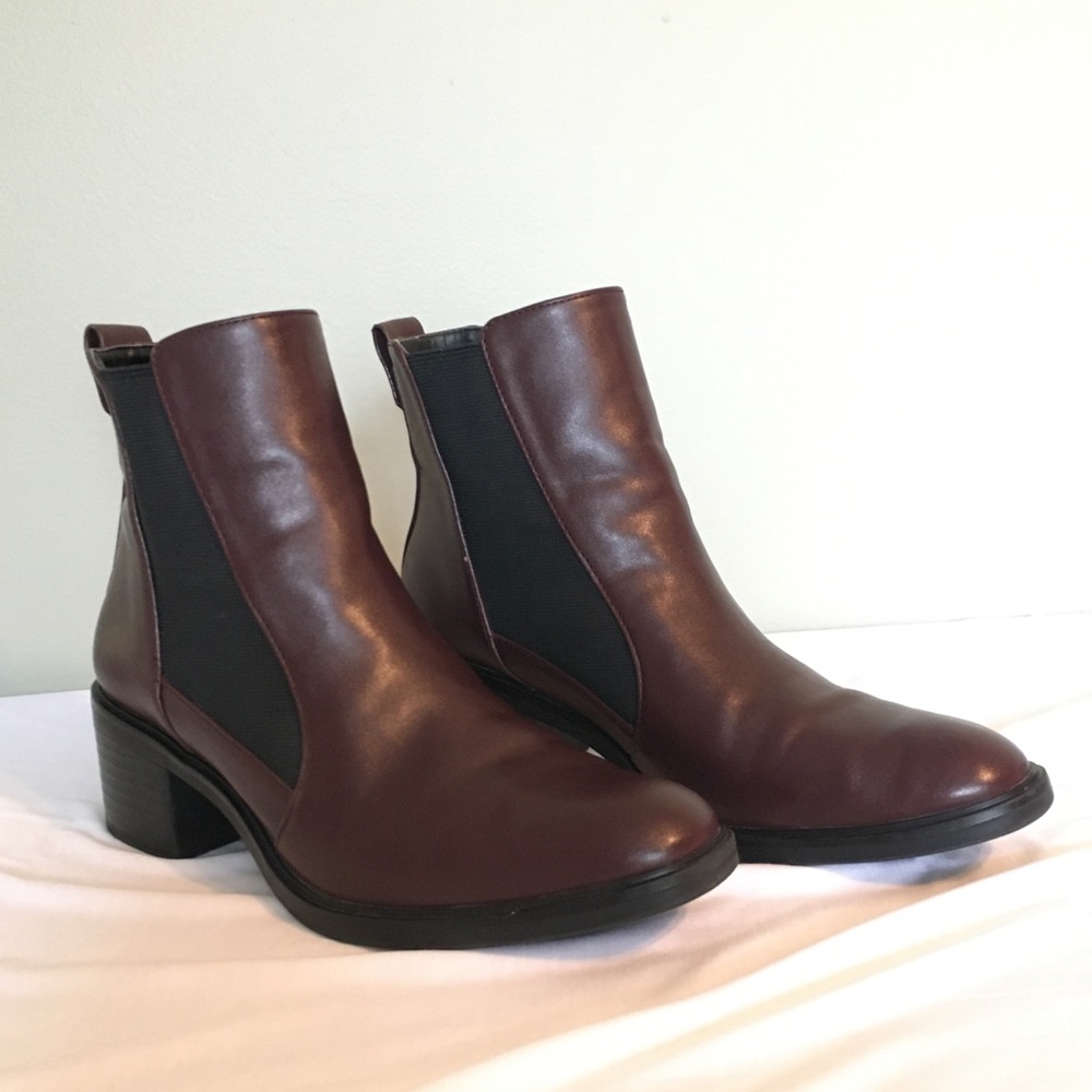 Zara Booties in maroon color